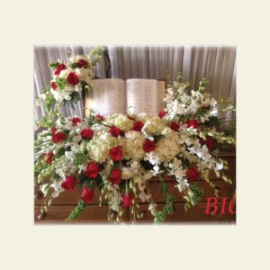 BI0150: White and red assorted real bible keepsake